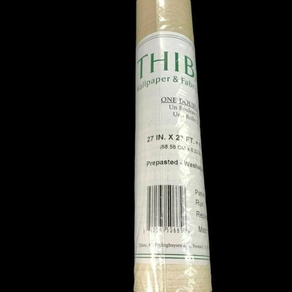 Thibaut Wallpaper One Double Roll Pattern 839-T-4232 60.75 Sq Ft Tan New‎ USA